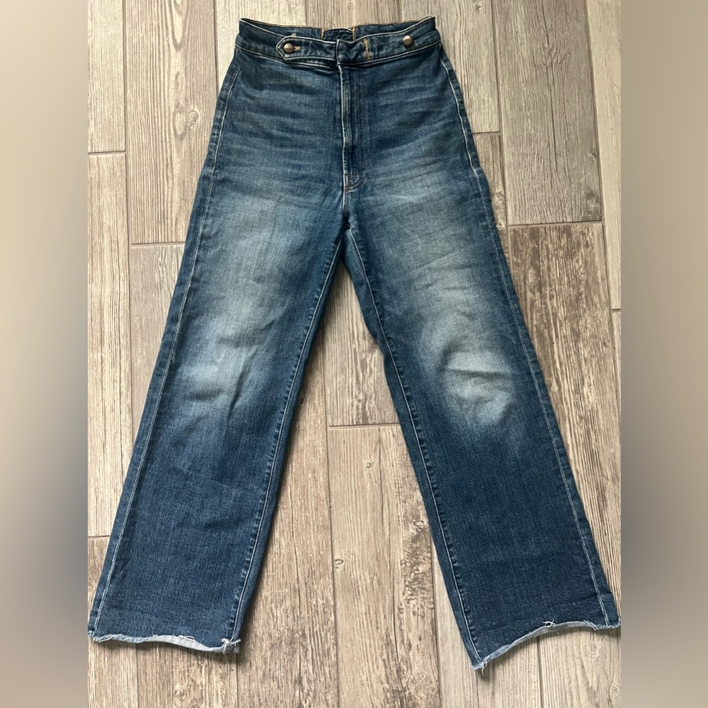 MOTHER Vintage Dark Blue Straight Jeans